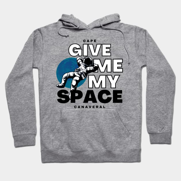 Cape Canaveral Kennedy Space Center Moon and Astronaut Hoodie by Joaddo